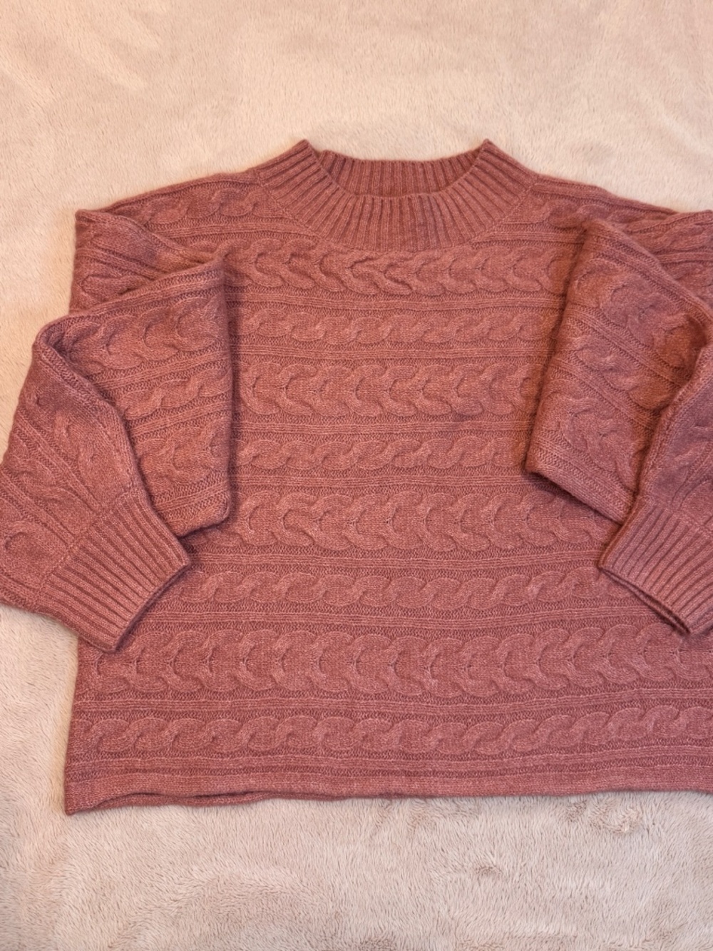 PAPILLON ROSE CABLE KNIT SWEATER - Picture 5 of 7